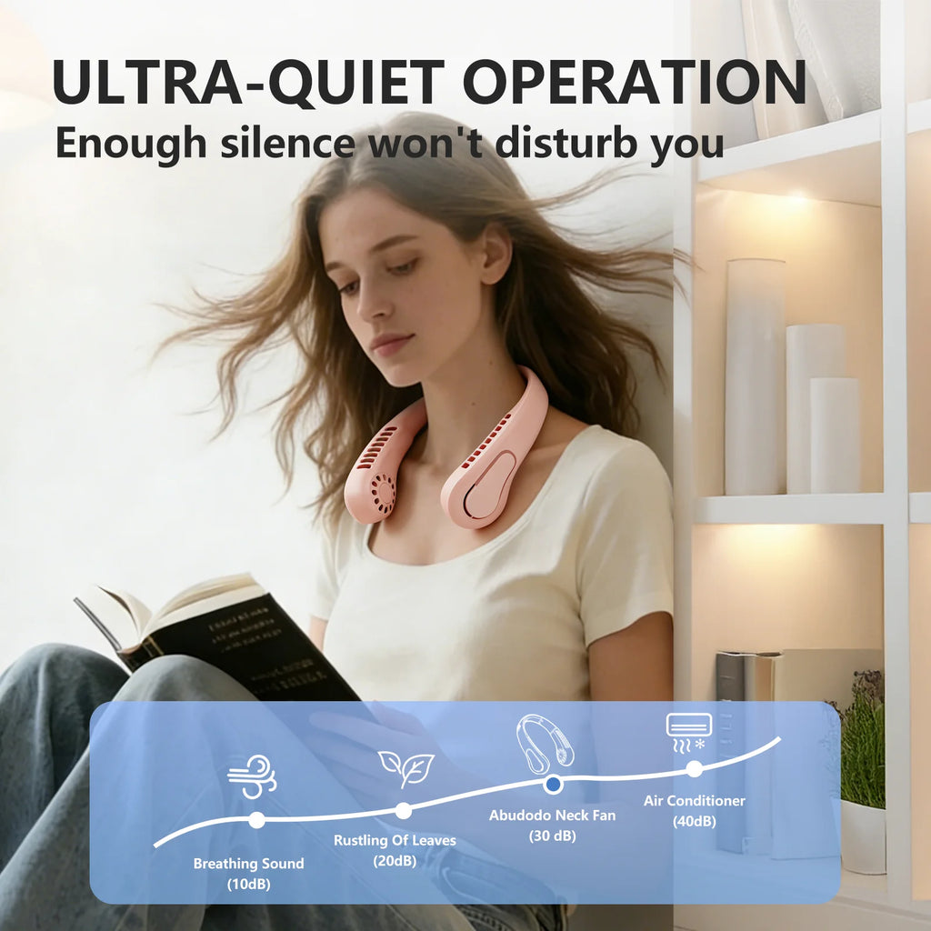 ChillGear Neck Fan — Bladeless & Ultra-Quiet