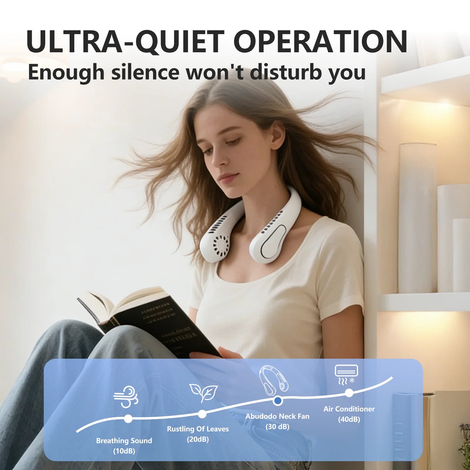 ChillGear Neck Fan — Bladeless & Ultra-Quiet