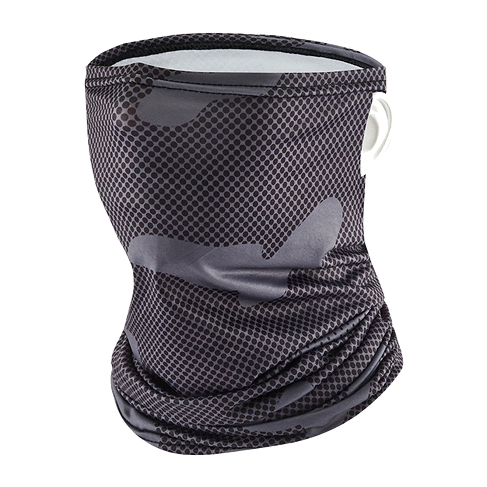 ChillGear Ice Silk Cooling Gaiter — UPF 50+ Neck Scarf in Black