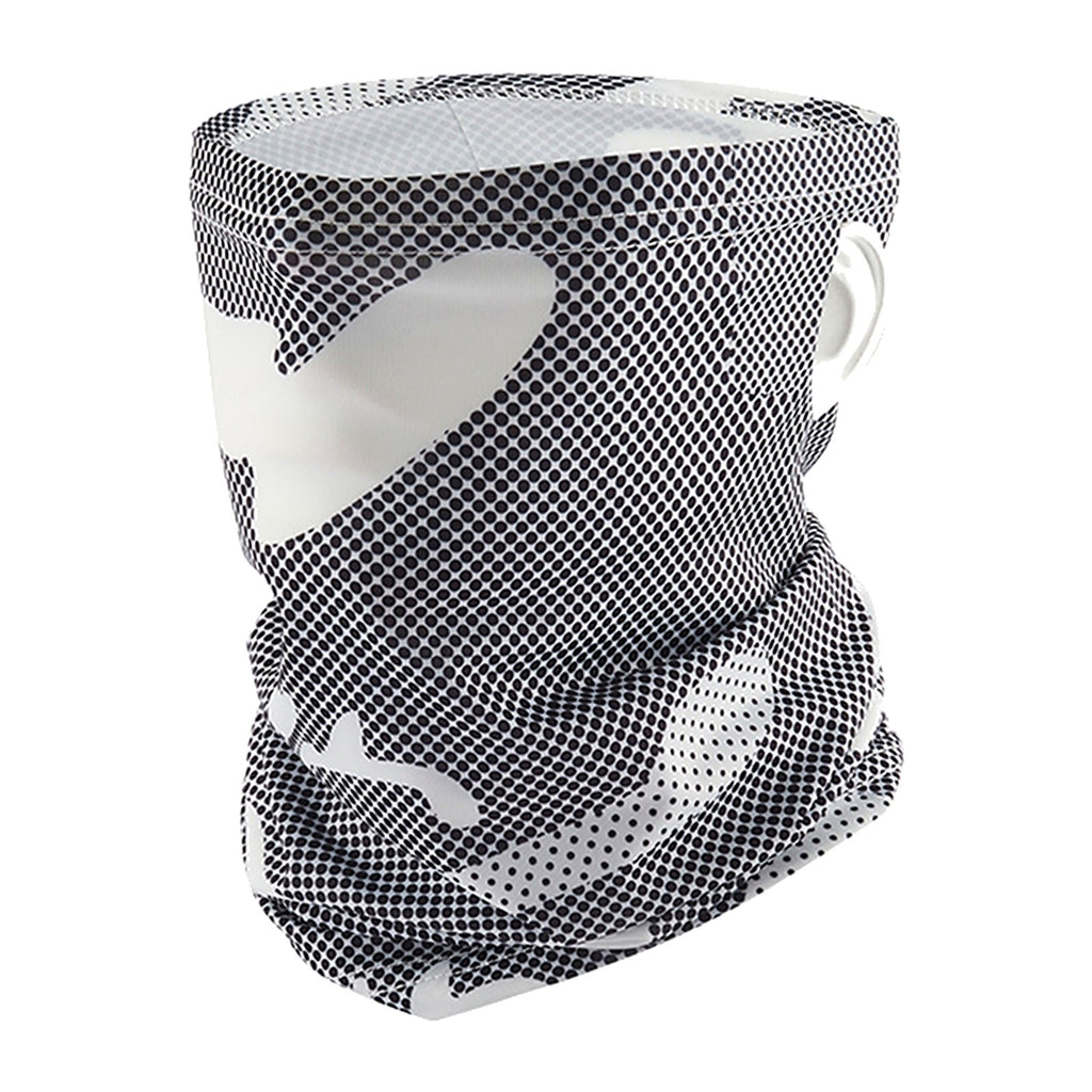 ChillGear Ice Silk Cooling Gaiter — UPF 50+ Neck Scarf in White