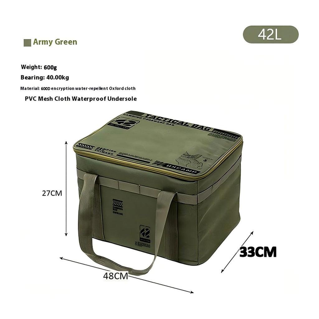 ChillGear Insulated Cooler Bag — 24hr Cold Retention in Army Green · 42L