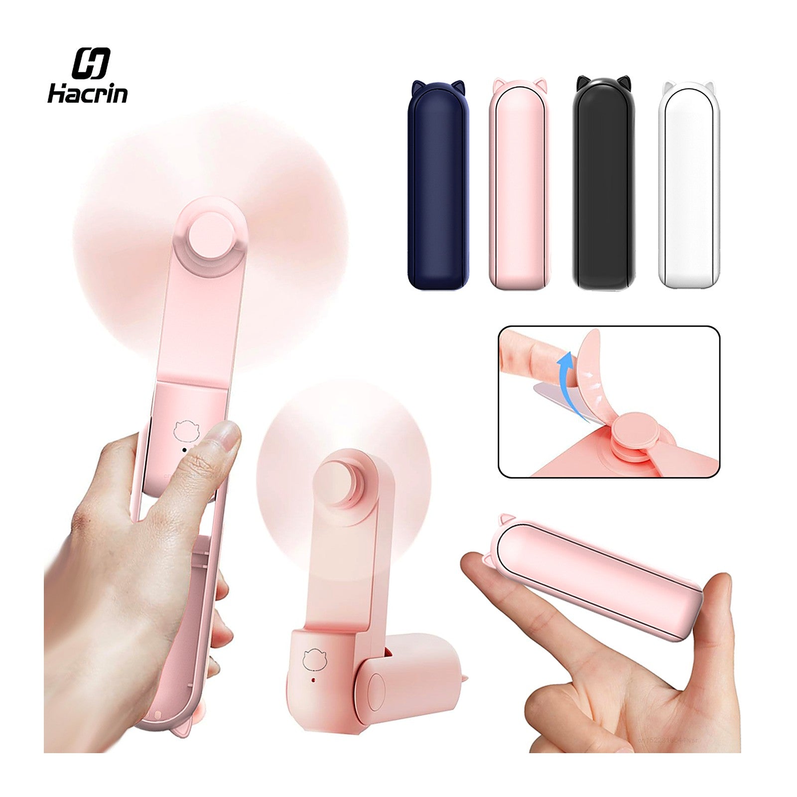 ChillGear Mini Handheld Fan — Folding USB-C Power Bank — photo 1