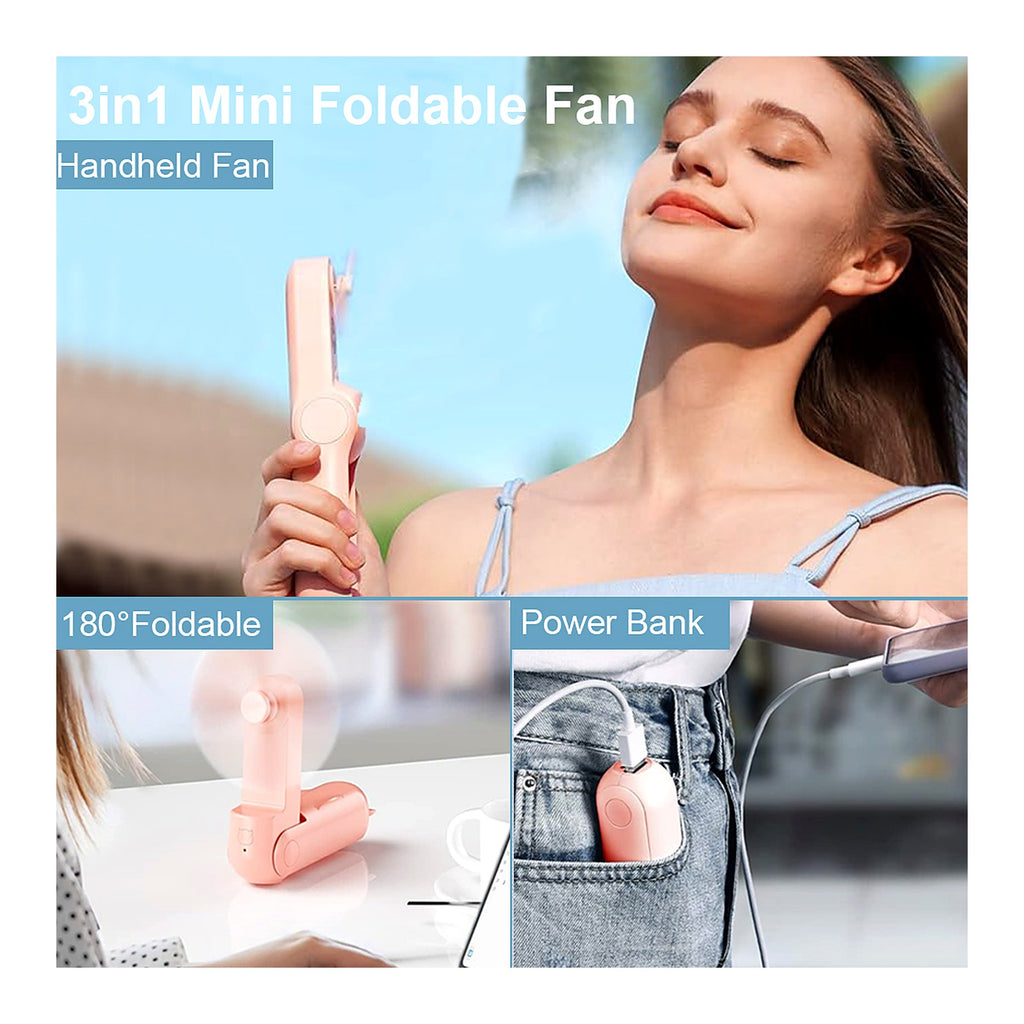ChillGear Mini Handheld Fan — Folding USB-C Power Bank — photo 3