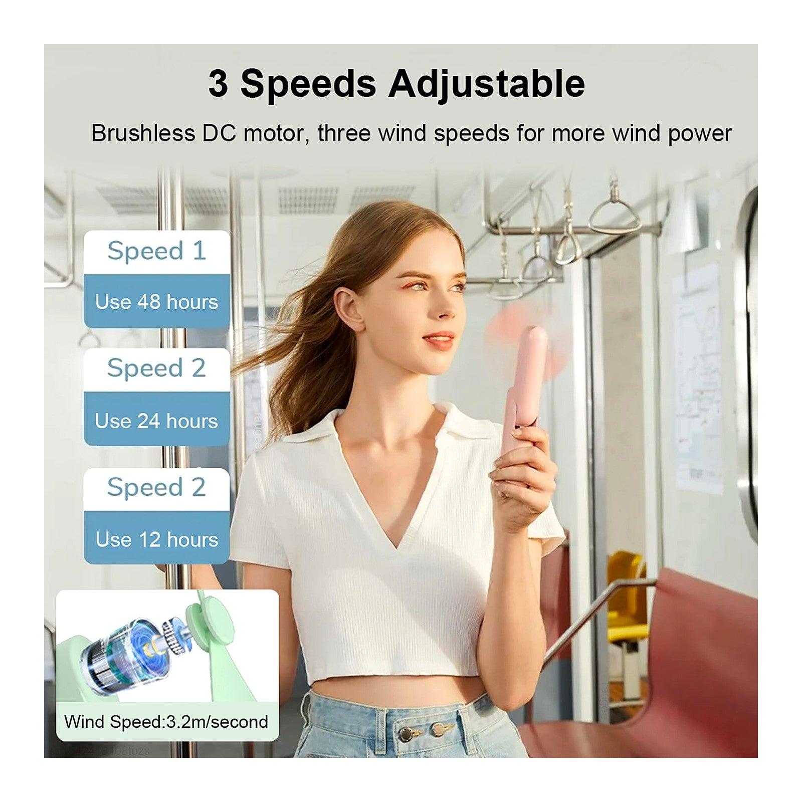 ChillGear Mini Handheld Fan — Folding USB-C Power Bank — photo 5