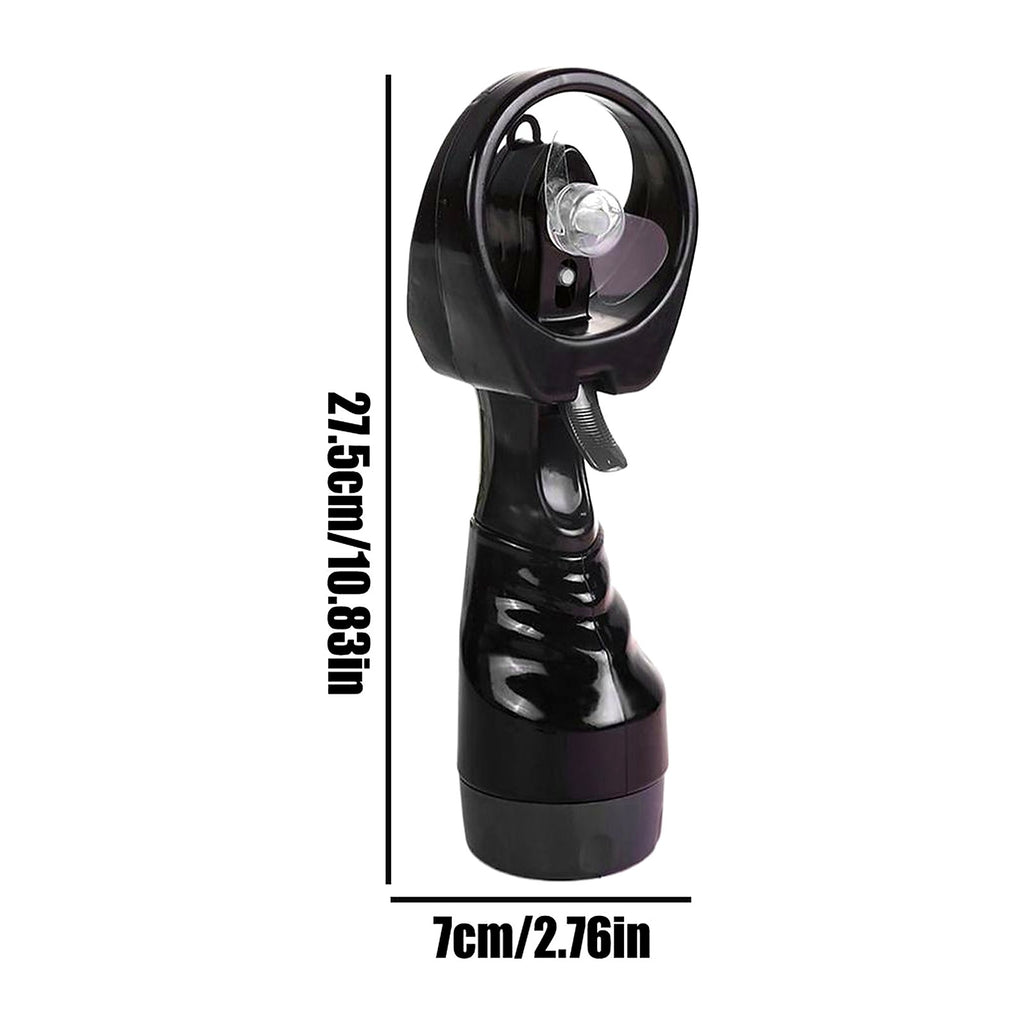 ChillGear Misting Fan Bottle — 3-in-1 Cooler in Black