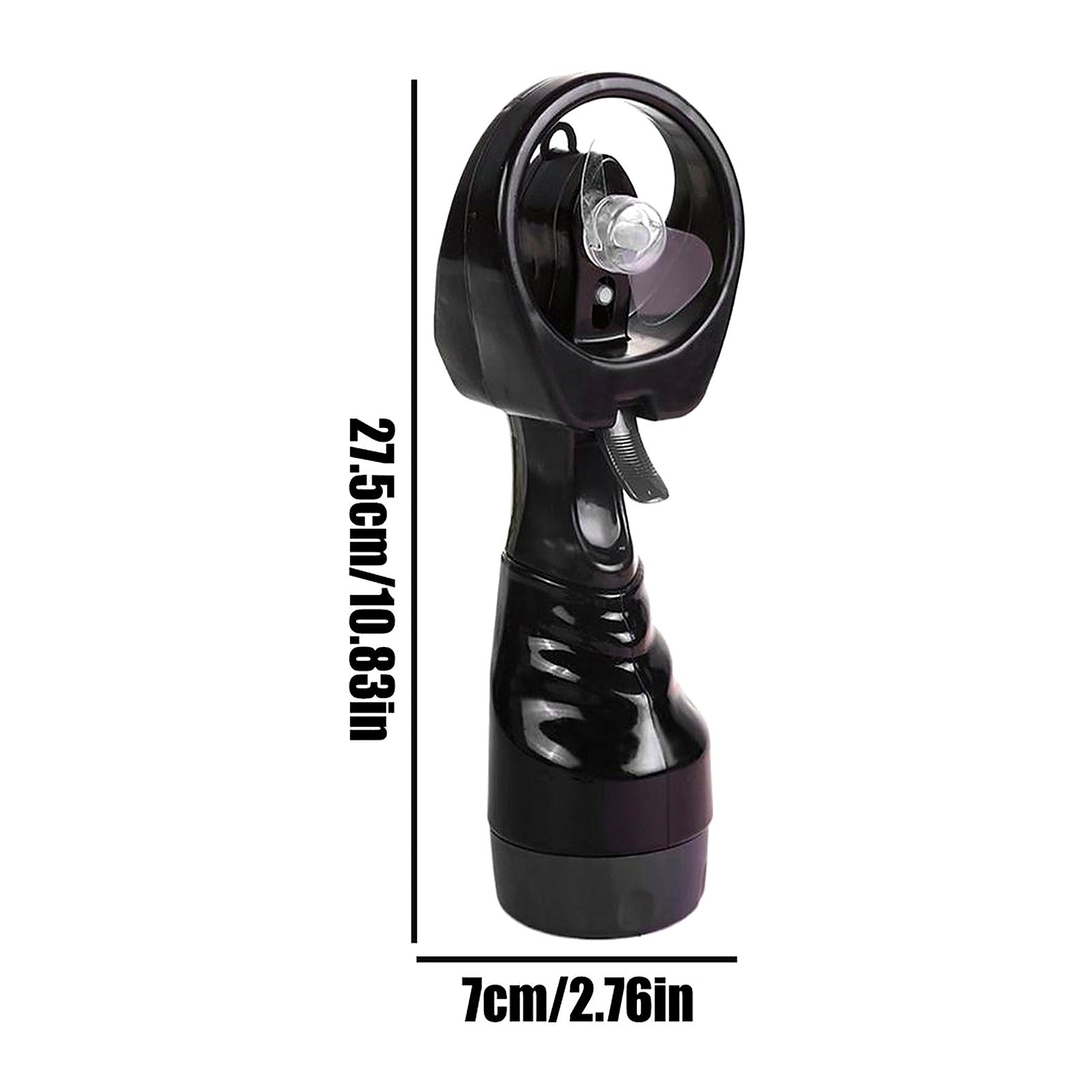 ChillGear Misting Fan Bottle — 3-in-1 Cooler in Black