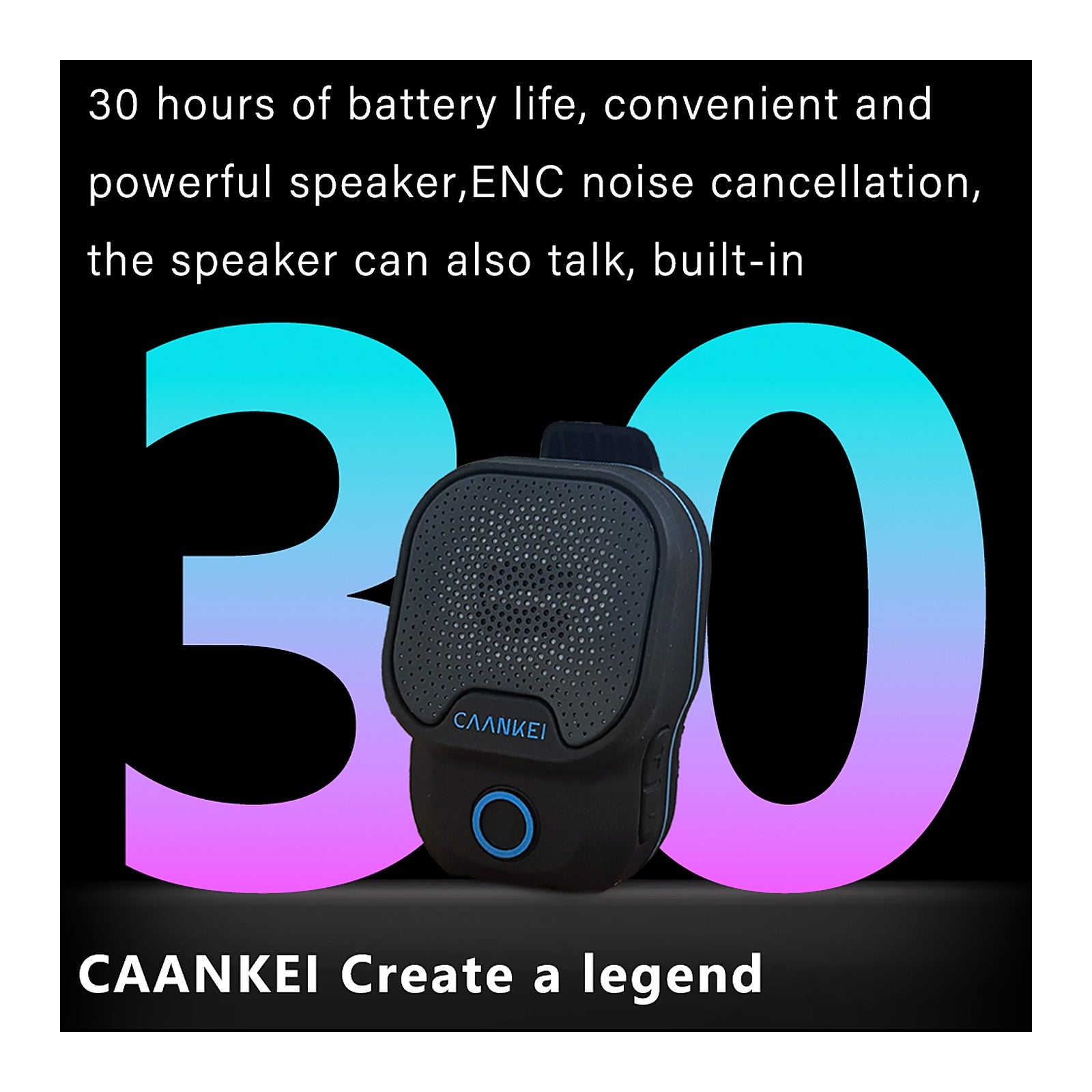 ChillGear Clip-On Speaker — IPX7 Waterproof Wearable — photo 4